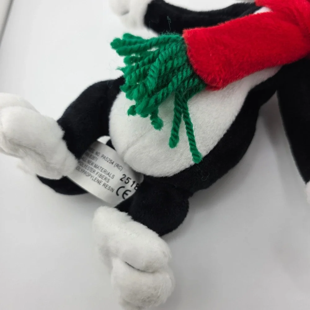Warner Bros Sylvester‎ Santa Bean Bag Plush Vintage 1998 NWT
